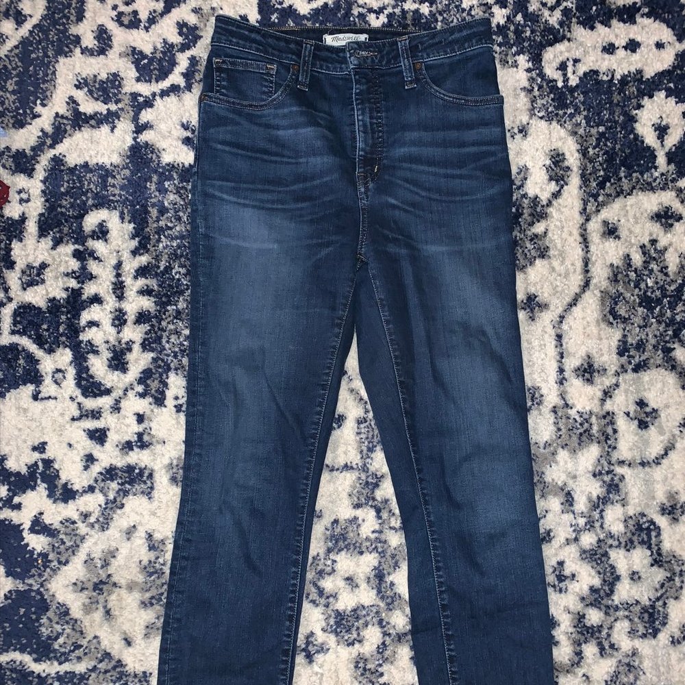 Madewell Curvy High-Rise Skinny Jeans with Raw Hem